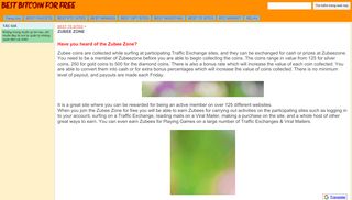 
                            9. ZUBEE ZONE - BEST BITCOIN FOR FREE - Google Sites