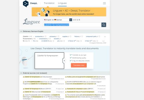
                            8. Zubehör für Kompressoren - English translation – Linguee