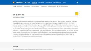 
                            5. Züblin | Arbeitgeber - Karriere - Profil - Connecticum