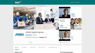 
                            8. ZUFALL logistics group als Arbeitgeber | XING Unternehmen