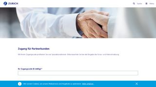 
                            5. Zugang für Partnerkunden – Zurich Schweiz - Zürich Versicherung
