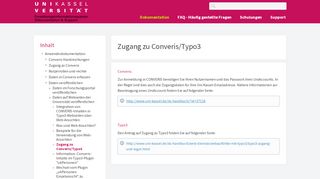 
                            11. Zugang zu Converis/Typo3 - Converis Dokumentation & Support - Uni ...