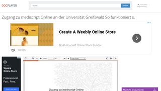 
                            5. Zugang zu mediscript Online an der Universität Greifswald So ...