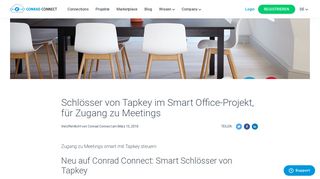 
                            12. Zugang zu Meetings smart mit Tapkey steuern | Conrad Connect