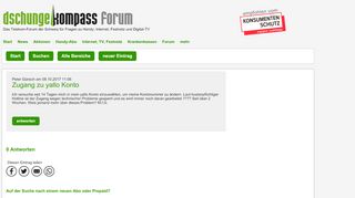
                            7. Zugang zu yallo Konto - Prepaid - Forum dschungelkompass.ch