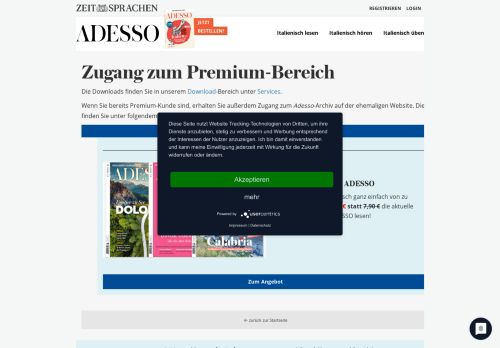 
                            4. Zugang zum Premium-Bereich | Adesso Online