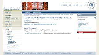 
                            12. Zugang zum WLAN eduroam unter Windows 7, 8 und 10 — Computer ...