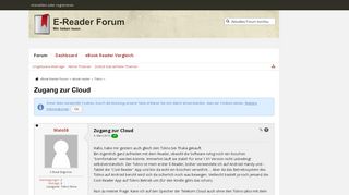 
                            12. Zugang zur Cloud - Tolino - eBook Reader Forum