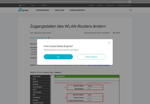 
                            2. Zugangsdaten des WLAN-Routers ändern | TP-Link Deutschland