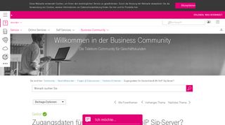 
                            5. Zugangsdaten für DeutschlandLAN VoIP Sip-Server? - Telekom hilft ...