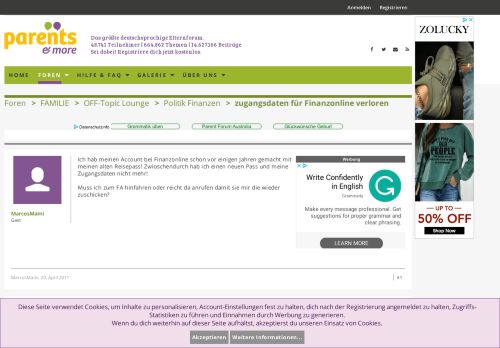 
                            5. zugangsdaten für Finanzonline verloren | Parents.at - Das Elternforum