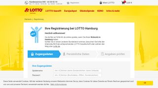 
                            5. Zugangsdaten - LOTTO Hamburg