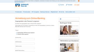 
                            9. Zugangsdaten vergessen - Volksbank Trier eG