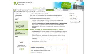 
                            9. Zugangsvoraussetzungen - ServicePortal - TU Dortmund