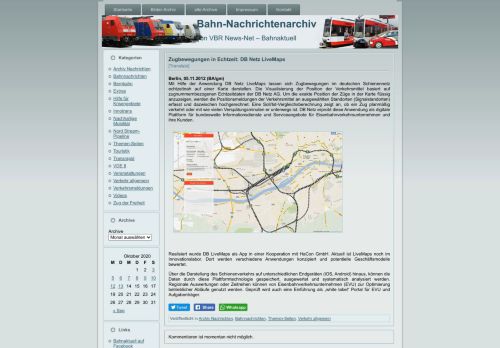 
                            6. Zugbewegungen in Echtzeit: DB Netz LiveMaps - Bahnaktuell.net