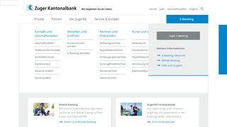 
                            3. Zuger Kantonalbank - die führende Bank in Zug