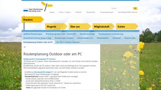 
                            12. Zuger Wanderwege | Routenplanung Outdoor oder am PC