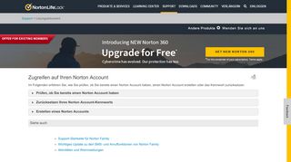 
                            5. Zugreifen auf Ihren Norton Account - Norton Support