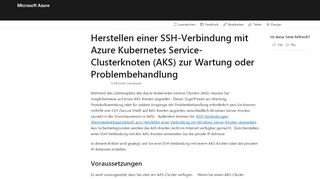 
                            4. Zugreifen per SSH auf Azure Kubernetes Service-Clusterknoten (AKS ...