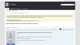 
                            12. Zugriff auf CAM über Web Browser des Samsung Smart TV (smart hub ...