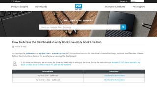 
                            1. Zugriff auf das Dashboard eines My Book Live oder My ... - WD Support