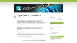 
                            13. Zugriff auf das MTZ Webterminal | ITZ Blog