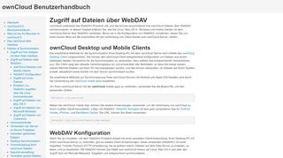 
                            11. Zugriff auf Dateien über WebDAV — ownCloud Benutzerhandbuch 8.0