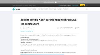 
                            1. Zugriff auf die Konfigurationsseite Ihres DSL-Modemrouters | TP-Link ...