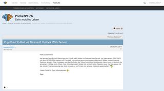 
                            12. Zugriff auf E-Mail via Microsoft Outlook Web Server - PocketPC.ch