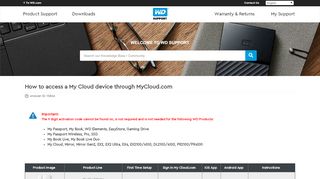 
                            2. Zugriff auf ein My Cloud-Gerät über MyCloud.com | WD-Support