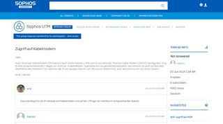 
                            13. Zugriff auf Kabelmodem - German Forum - Sophos UTM 9 - Sophos ...