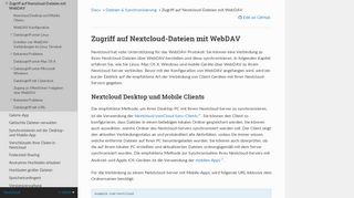 
                            6. Zugriff auf Nextcloud-Dateien mit WebDAV — Nextcloud 15 ...