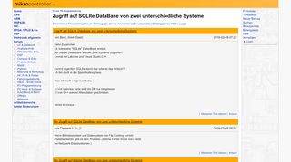 
                            2. Zugriff auf SQLIte DataBase von zwei unterschiedliche Systeme ...