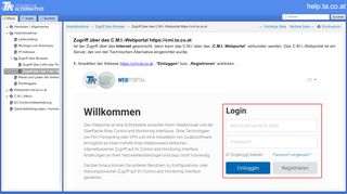 
                            3. Zugriff über das C.M.I.-Webportal https://cmi.ta.co.at