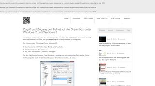 
                            12. Zugriff und Zugang per Telnet auf die Dreambox unter Windows 7 und ...