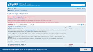 
                            9. Zugriff verweigert auf square7.ch - Christosoft Forum
