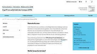 
                            4. Zugriff von außerhalb des Campus (VPN) | E-Mail ... - KIM Uni Konstanz