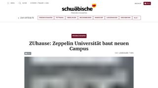 
                            4. ZUhause: Zeppelin Universität baut neuen Campus
