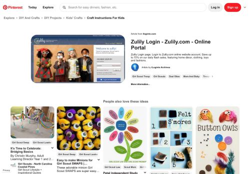 
                            9. Zulily Login | Login Archives | Login page - Pinterest