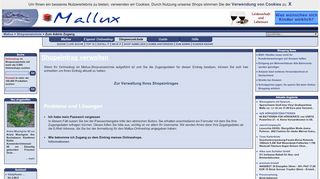 
                            5. Zum Admin - MALLUX - Grosses Shopverzeichnis, Shopsoftware ...