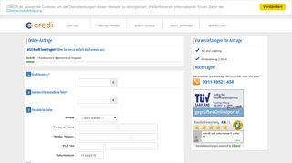 
                            3. Zum Antrag - Credi
