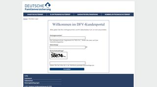 
                            2. Zum Kundenportal - DFV – Elektronikversicherungen