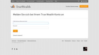 
                            2. Zum Login - Truewealth