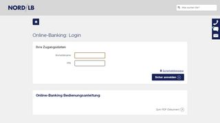 
                            2. Zum Online-Banking Login (NORD/LB)