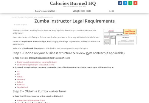 
                            13. Zumba Instructor Legal Requirements - Calories Burned HQ