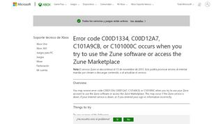 
                            2. Zune Sign-In Error - Xbox Support