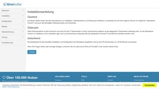 
                            4. Zur Installationsanleitung inkl. benötigter Softwaremodule - Timebutler ...