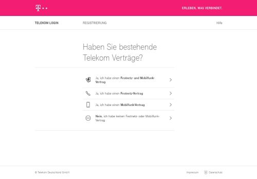 
                            4. Zur Registrierung Telekom Login