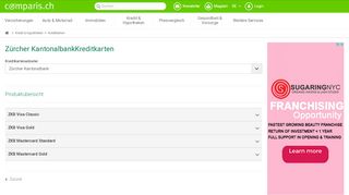 
                            11. Zürcher Kantonalbank Kreditkarten Angebote und ... - Comparis