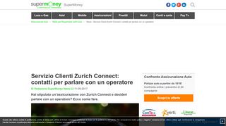 
                            8. Zurich Connect: Contatti, Servizio Clienti e Numero Verde